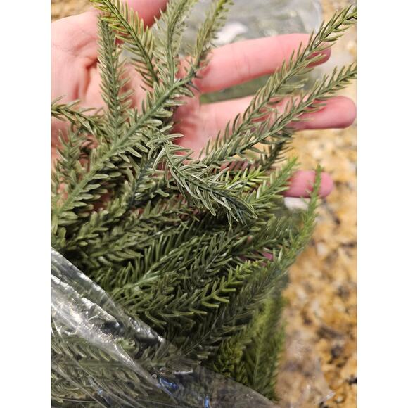 180 CM apx 6ft Norfolk Pine Artificial Christmas Faux Greenery Garland wreath - Picture 4 of 4